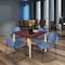 Regency Kahlo Square Table & Chair Sets, 48 W, 48 L, 29 H, Wood, Metal, Polypropylene Top, Cherry TPL4848CHCM44BE - alternate 1